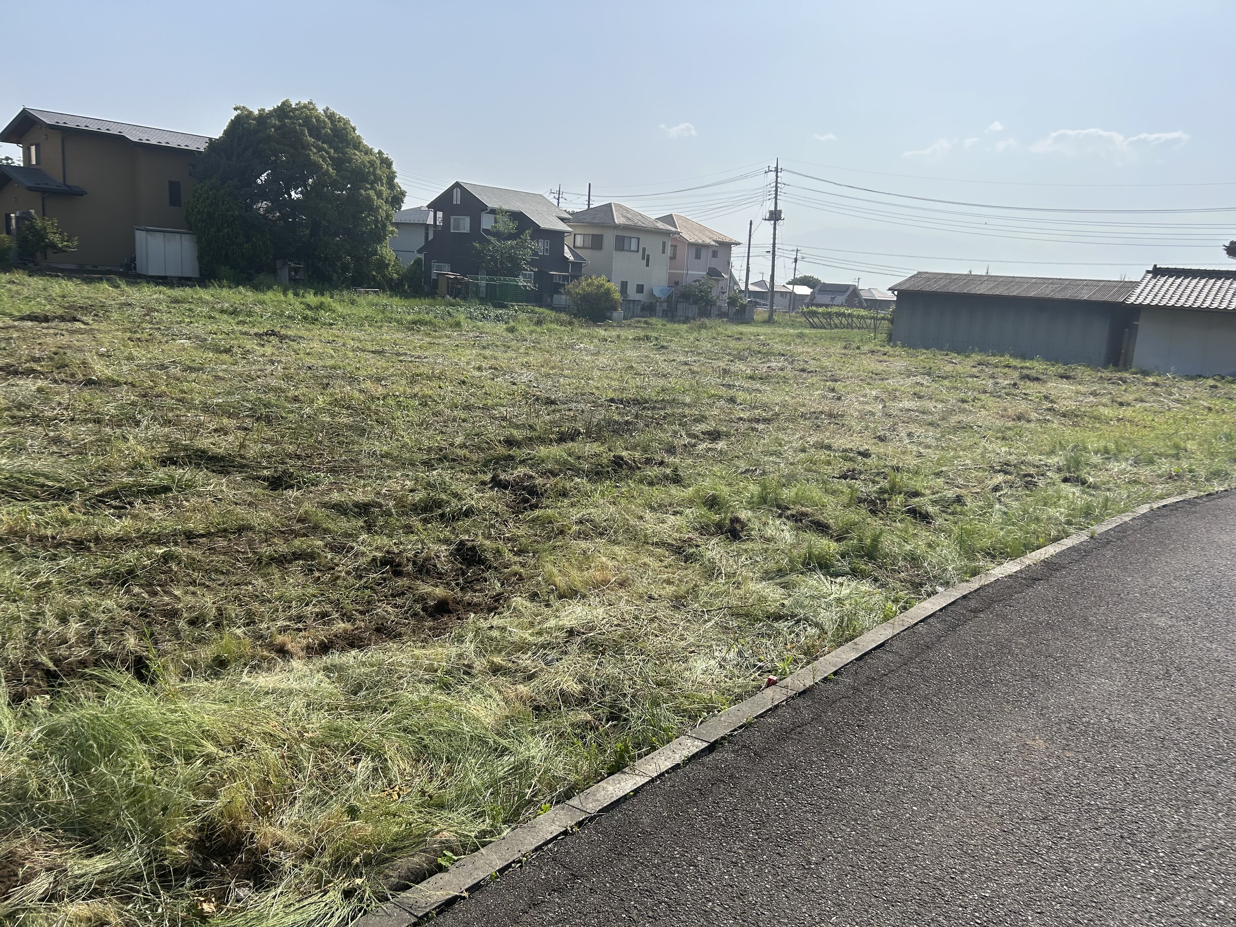 葡萄棚撤去の整地 施工後